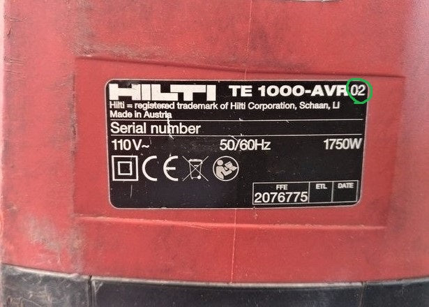 Repair set of Hammering Mechanism HILTI TE1000 AVR (02) HIDRIVE