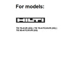 Original Chuck Tool Holder for HILTI TE70 AVR TE70 ATC AVR (03) TE80 ATC AVR (03) Third Generation #2075427 #2038171 #2028994 #330166 #330046