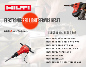 HILTI red light service reset, Electronic reset.