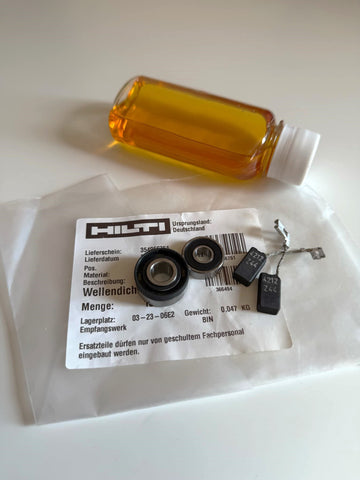 Carbon Brushes Rotor Armature Bearings HILTI TE16 M C TE30 M C AVR TE300 AVR TE106 #346291 348130 206210