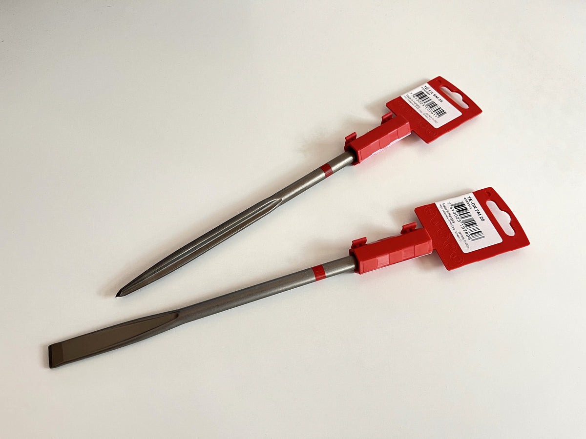 set Pointed Chisel TE-CX SM / Flat Chisel TE-CX FM HILTI TE16 TE30 TE30 ...