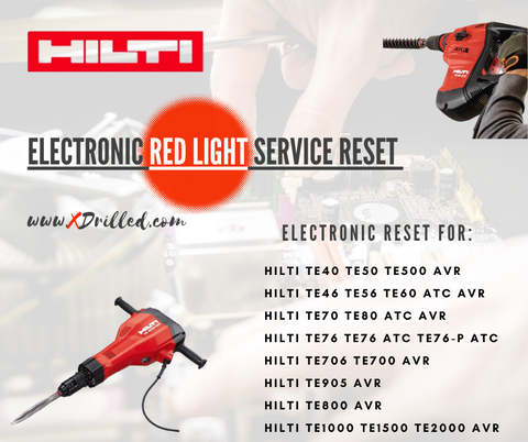 HILTI red light service reset Electronic reset