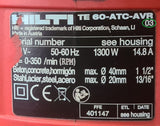 Cover on tool holder for HILTI TE60 ATC AVR (03) Third Generation #354987 #49193 #330166