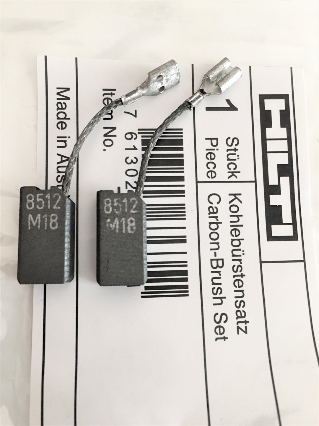 vhbw 2x spazzola in carbone 6 x 10 x 18,5mm compatibile con Hilti TE 54, TE 55, TE 505 scalpellatore vhbw 2x spazzola in carbone 6 x 10 x 18,5mm compatibile con Hilti TE 54, TE 55, TE 505 scalpellatore