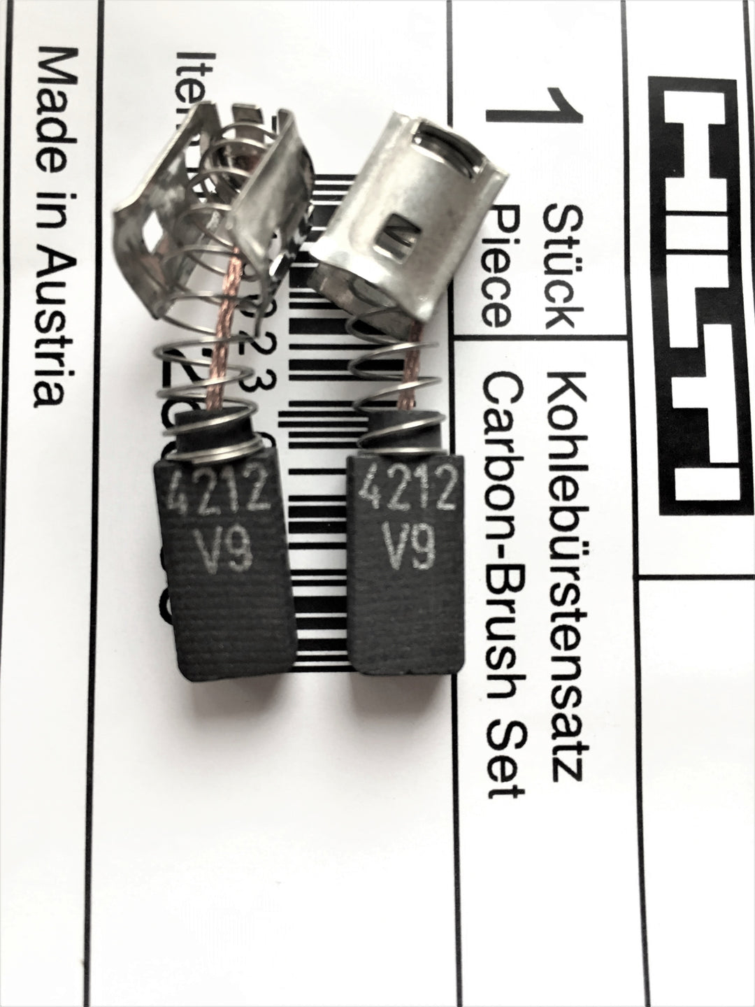 Balais Charbon Pour Perceuses Hilti – Lot De 2 Pièces Neuves Graphite