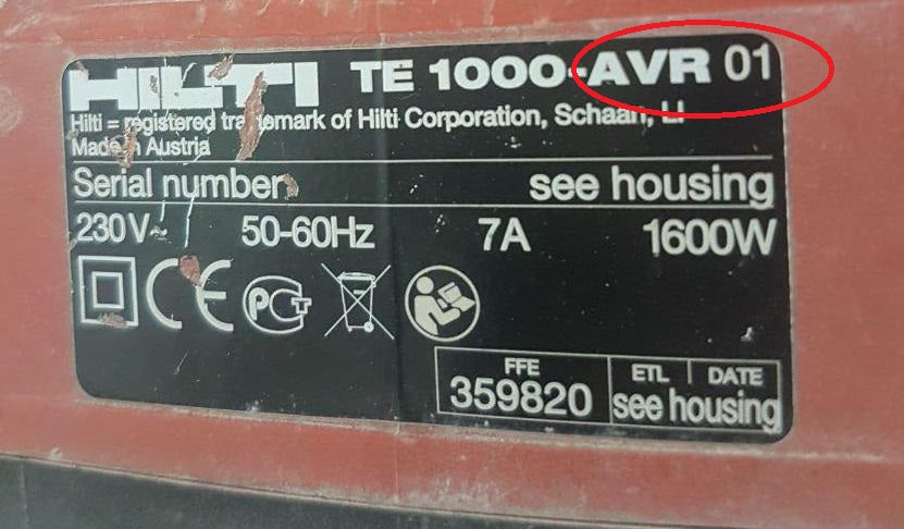 Original Pleuelstange Conrod HILTI TE1000 AVR (01) ERSTE Generation #330633