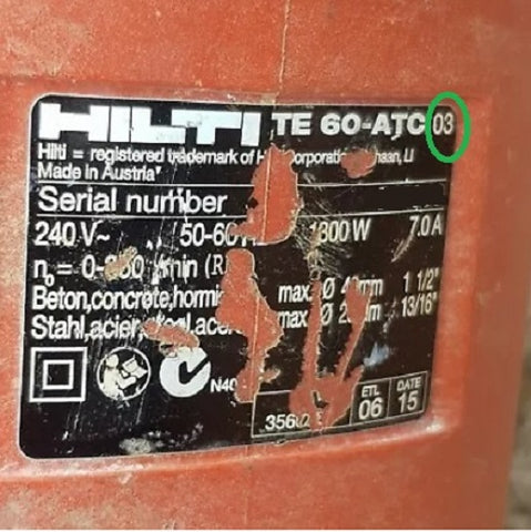 Couvercle Capuchon De Libération De Mandrin HILTI – Compatible TE700, TE50 AVR, TE60 – Réf 354987